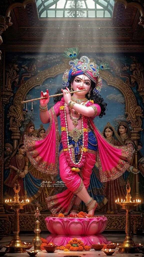 Krishna Wallpaper Black