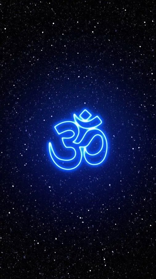 Om Wallpaper Black